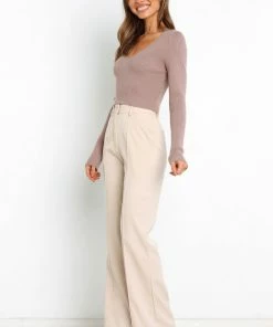 PUP44 Nole Top - Beige Clothing