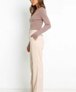 PUP44 Nole Top - Beige Clothing