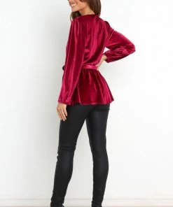 PUP49 Clothing Olivia Top - Plum