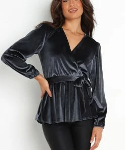 PUP49 Olivia Top - Steel Blue