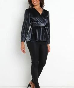 PUP49 Olivia Top - Steel Blue