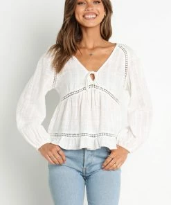 PUP8 For The Bride Opea Top - White