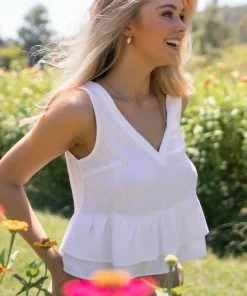 PUP8 Perry Top - White