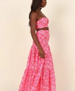 PUP26 Petunia Top - Pink Floral Clothing