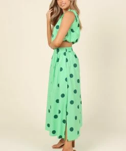 PUP4 Clothing Phillipa Top - Green Spot