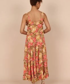 PUP49 Clothing Pissaro Frill Cropped Top - Floral