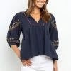 PUP4 Prairie Top - Navy Clothing