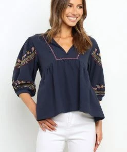 PUP4 Prairie Top - Navy Clothing