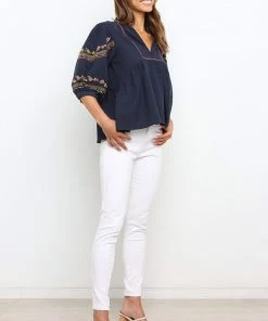 PUP4 Prairie Top - Navy Clothing