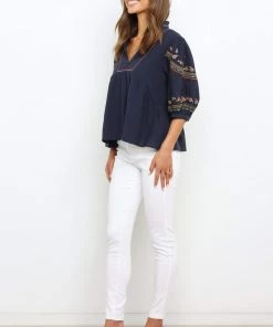 PUP4 Prairie Top - Navy Clothing