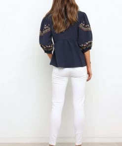 PUP4 Prairie Top - Navy Clothing