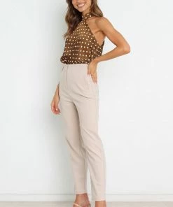 PUP14 Riki Top - Chocolate Brown Clothing