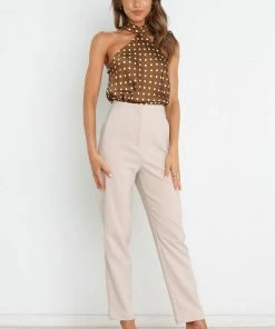 PUP14 Riki Top - Chocolate Brown Clothing