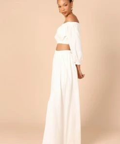 PUP9 For The Bride Romina Crop Top - White