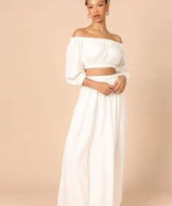 PUP9 For The Bride Romina Crop Top - White