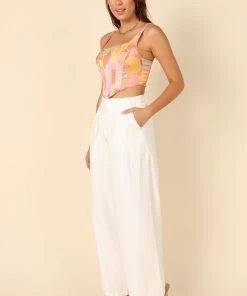 PUP26 Rowena Corset Top - Sage Multi Clothing