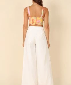 PUP26 Rowena Corset Top - Sage Multi Clothing