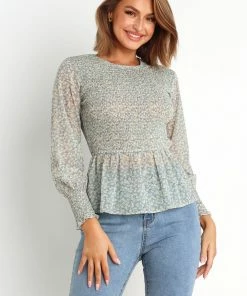 PUP4 Sekani Top - Sage Green Clothing