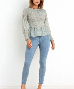 PUP4 Sekani Top - Sage Green Clothing