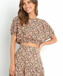 PUP29 Selene Top - Brown Clothing