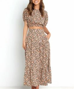 PUP29 Selene Top - Brown Clothing