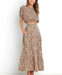 PUP29 Selene Top - Brown Clothing