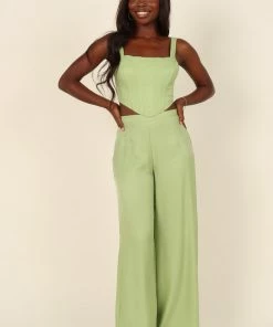 PUP27 Seville Corset Top - Green