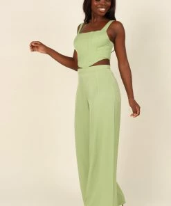 PUP27 Seville Corset Top - Green