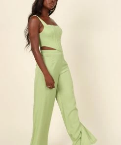 PUP27 Seville Corset Top - Green