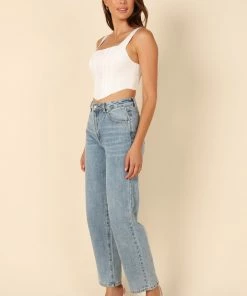 PUP27 Seville Corset Top - White