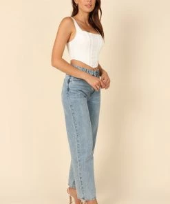 PUP27 Seville Corset Top - White