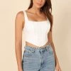 PUP27 Seville Corset Top - White