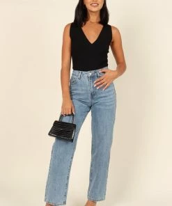 PUP64 Clothing Tenille Sleeveless Bodysuit - Black