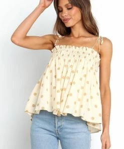 PUP52 Urbana Top - Beige Clothing