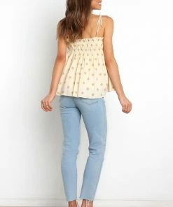 PUP52 Urbana Top - Beige Clothing