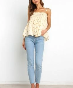 PUP52 Urbana Top - Beige Clothing