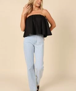 PUP65 Veronica Strapless Top - Black