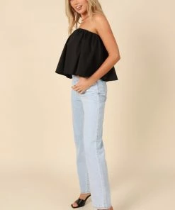 PUP65 Veronica Strapless Top - Black