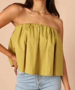 PUP65 Veronica Strapless Top - Green