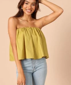 PUP65 Veronica Strapless Top - Green