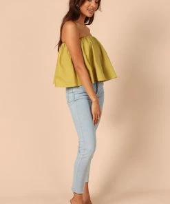 PUP65 Veronica Strapless Top - Green
