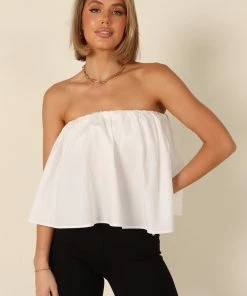 PUP65 Veronica Strapless Top - Ivory