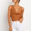 PUP52 Vinita Top - Rust Clothing
