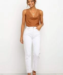 PUP52 Vinita Top - Rust Clothing