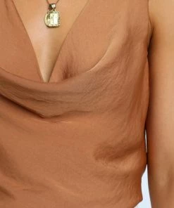 PUP52 Vinita Top - Rust Clothing