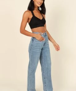 PUP64 Whitney Lace Racerback Bralette - Black Bump Friendly