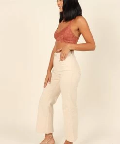 PUP64 Whitney Lace Racerback Bralette - Rust