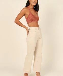 PUP64 Whitney Lace Racerback Bralette - Rust