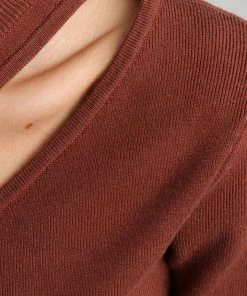 PUP16 Wilma Top - Chocolate Brown Clothing