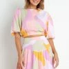 PUP52 Winifred Top - Pink Multi Clothing
